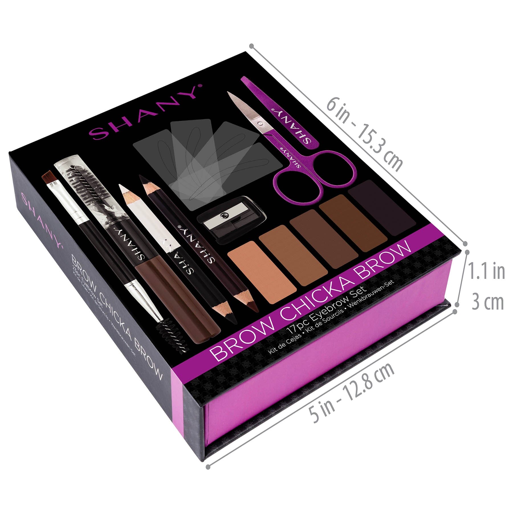 Brow Chicka Brow Eyebrow Makeup Set - 17-Piece Kit - Image 4